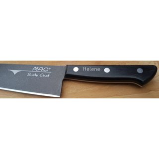 Gravur in Druckbuchstaben f&uuml;r 1 Messer