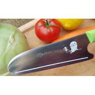 Gravur in Schreibschrift f&uuml;r 1 Messer